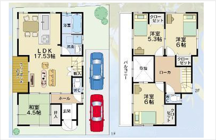 伊丹市 南野北 新築戸建て 間取り図