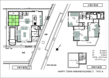 伊丹市 中野東 新築戸建て 間取り図