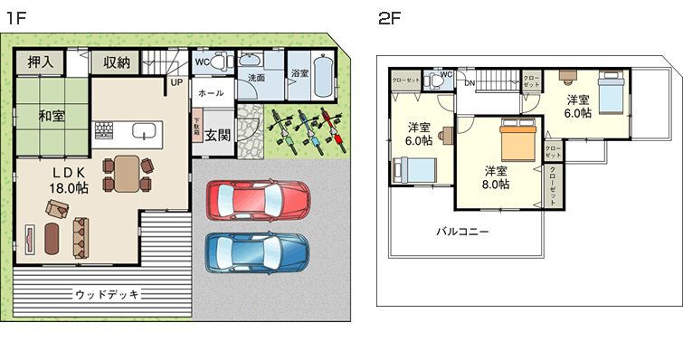 伊丹市 中野東 新築戸建て 間取り図